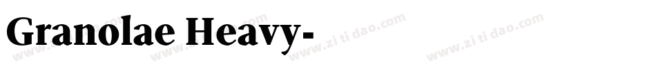 Granolae Heavy字体转换